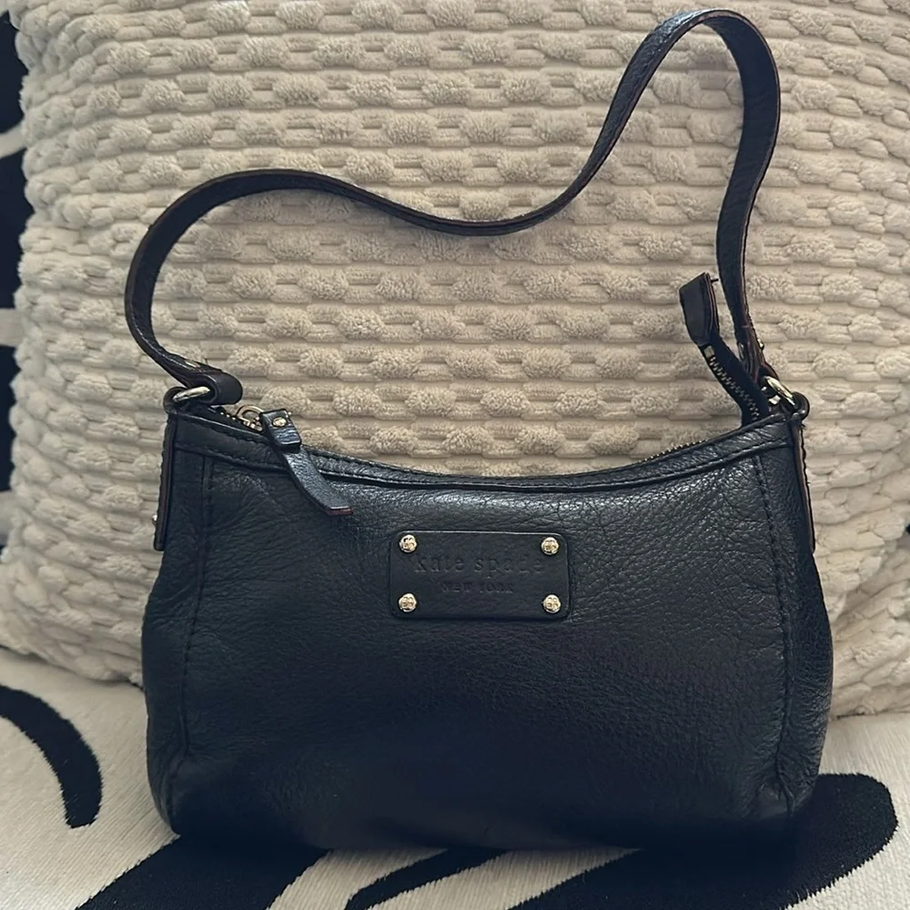 kate spade NEW YORK Black Leather Shoulder Bag